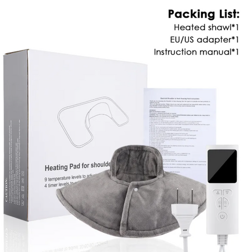 Electric Heating Shawl — Wearable Heated Blanket for Neck & Shoulders