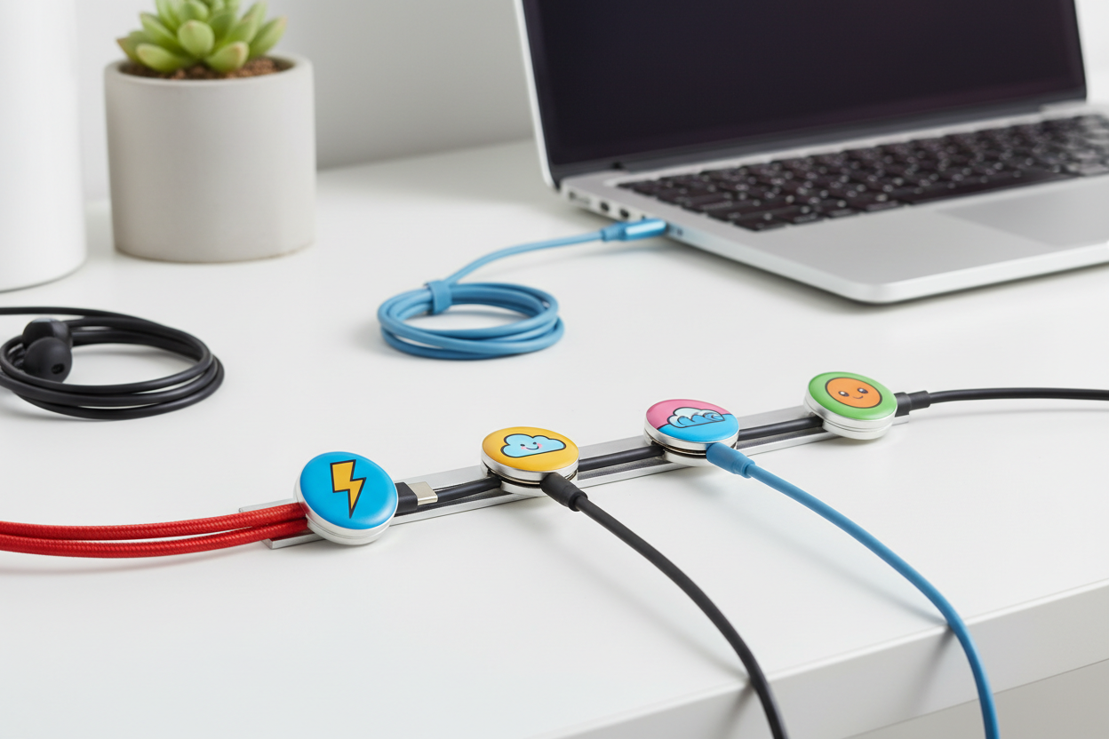 Magnetic Cable Keeper Set - Colorful
